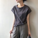舒棉圓領素色上衣