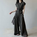 輕熟天絲棉寬褲套裝