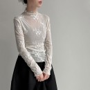 細緻網紗刺繡上衣