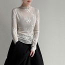 細緻網紗刺繡上衣