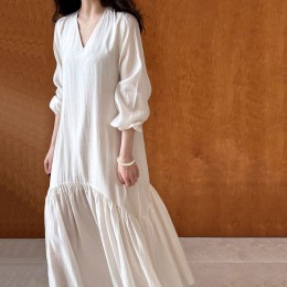 唯美設計感天絲洋裝