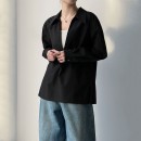 設計感大V翻領上衣