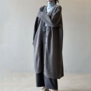 簡約長版排扣針織外套