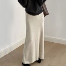 唯美顯瘦針織長裙