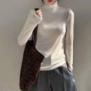 天絲羊毛高領上衣