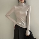 天絲羊毛高領上衣