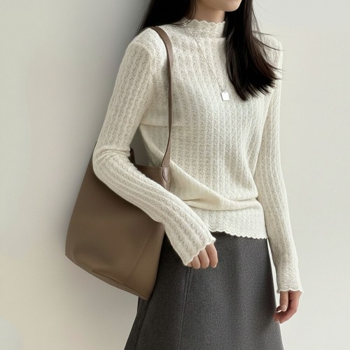 氣質蕾絲顯瘦上衣