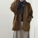 復古寬鬆針織外套