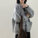 復古寬鬆針織外套