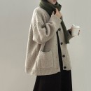 復古寬鬆針織外套